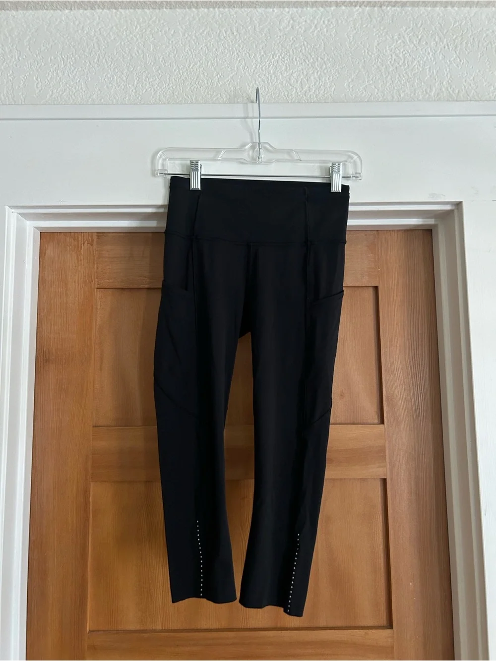 Lululemon Fast and Free 7/8 Tight II Black Leggings Size 4